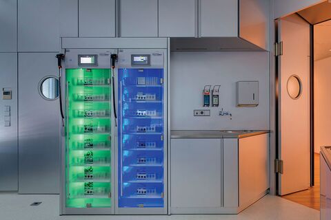 Validierung  von Lagerungsschränken für Endoskope mit Trocknungsfunktion