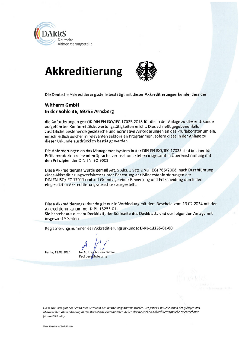 Akkreditierungsurkunde